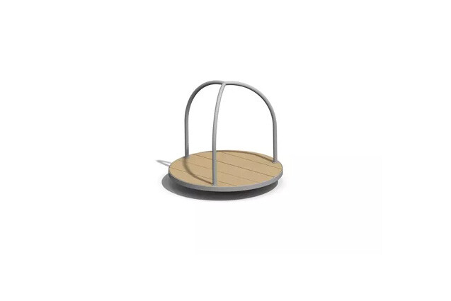 3D rendering af Carousel - stand larch and steel