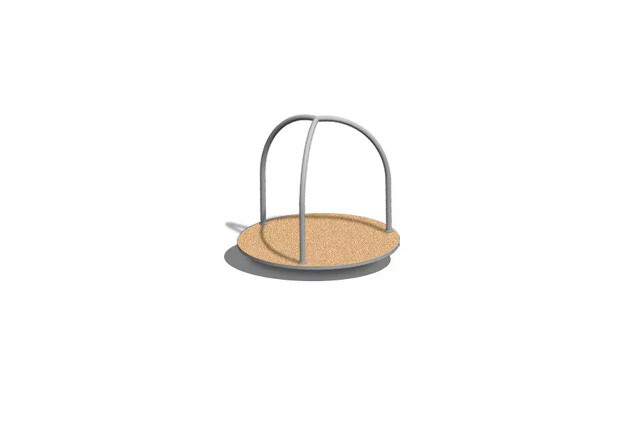 3D rendering af Carousel - stand cork and steel