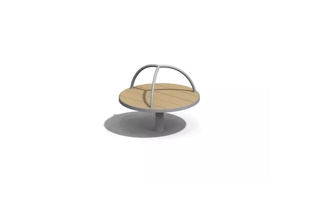 3D rendering af Carousel - sit larch and steel
