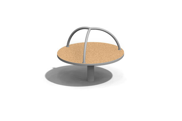 3D rendering af Carousel - sit cork and steel