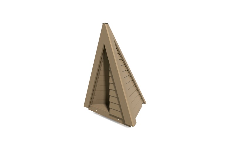 3D rendering af Playouse - mini teepee w insite wooden slats