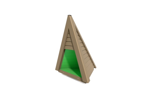 3D rendering af Playhouse - mini teepee w a semi-opening at bottom