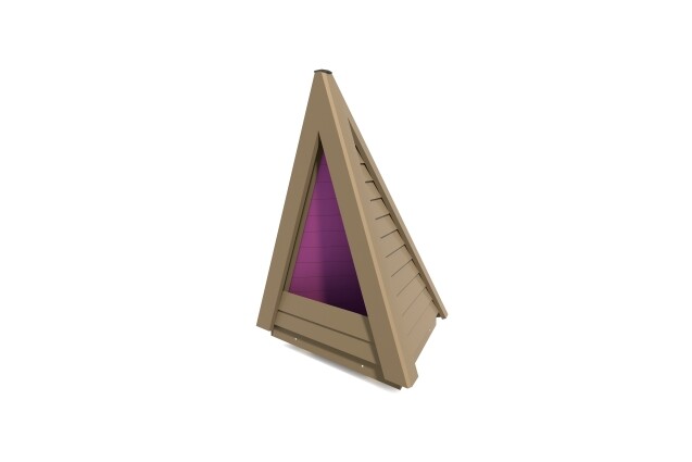 3D rendering af Playhouse - mini teepee w semi-opning at top