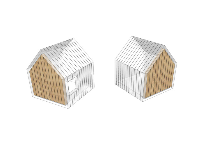 3D rendering af Playhouse - gable small Olivia
