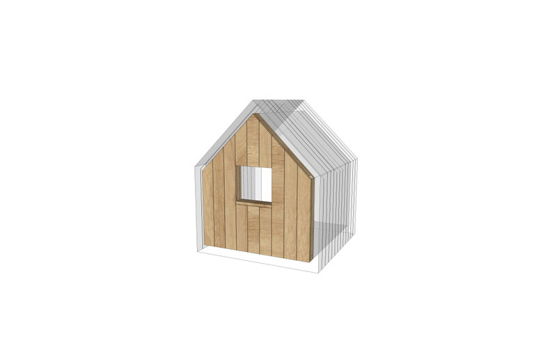3D rendering af Playhouse - gable w window small Olivia