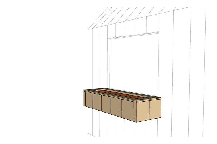 3D rendering af Playhouse - balcony box Olivia