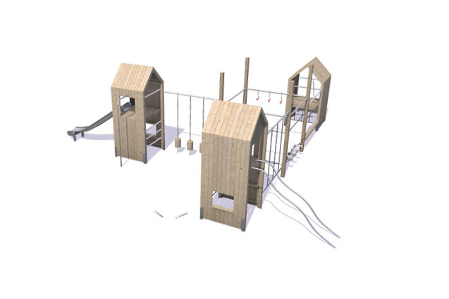 3D rendering af Play tower - Theodor Package 24