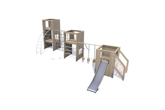 3D rendering af Play tower - Theodor Package 25