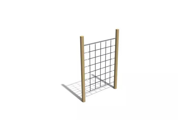 3D rendering af Obstacle course - rectangular vertical climb net 1 h 3m and w 2m