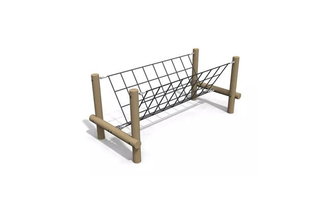 3-m freestanding V-balance bridge for obstacle courses