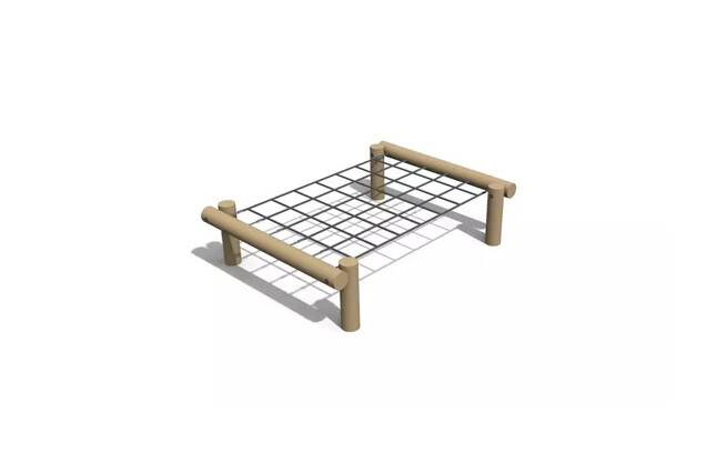 3D rendering af Obstacle course - rectangular horizontal crawl net h 0.6m and w 2.4m