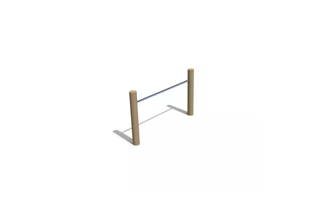 3D rendering af Obstacle course - single somersault bar h 1,2m