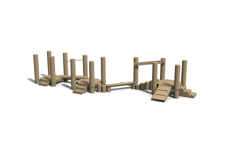 3D rendering af Obstacle course - package 17