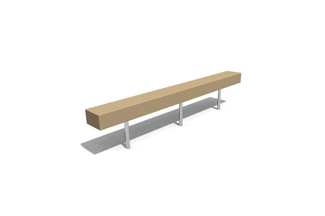3D rendering af Outdoor furniture - bench single