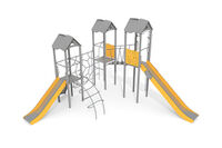 Play tower - Active triple tower climbing net