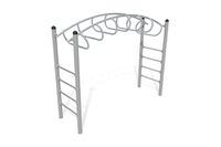 Obstacle course - Active curved monkey bars with ladders