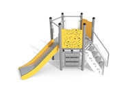 Play tower - Active hexagonal platform slide