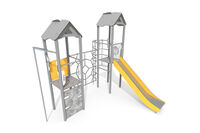 Play tower - Active double tower climbing net