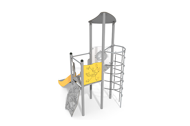 Play tower - Active single tower rope tunnel