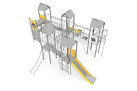 Play tower - Active five-tower play structure