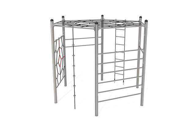 Climbing structure - hexagonal stainless steel