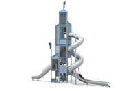 Play tower - Mega tower tube slide blue