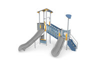 Play tower - Aquarius INOX tower platform inclined bridge