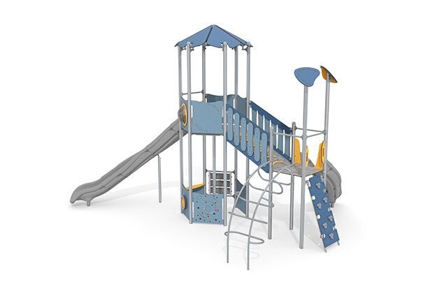 Play tower - Aquarius INOX hexagonal tower platform