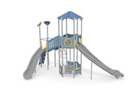 Play tower - Aquarius INOX hexagonal tower platform