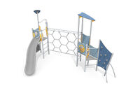 Play tower - Aquarius INOX double tower climbing net