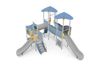 Play tower - Aquarius INOX triple tower crawl tube