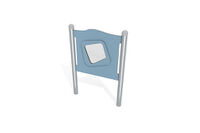 Activity board - panel with mirror blue