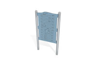 Activity board - height chart blue