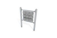 Tic-tac-toe game stainless steel