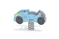 Seesaw - rocker on springs car blue