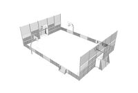Multi-sport court - Sport Arena 1, 20.76 x14.56 m grey