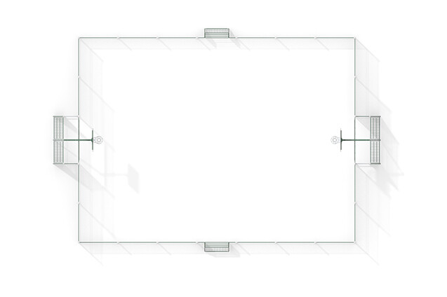 Multi-sport court - Sport Arena 2, 20.76 x 14.20 m grey