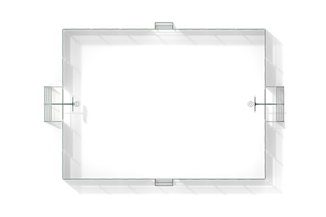 Multi-sport court - Sport Arena 3, 20.76 x14.20 m green