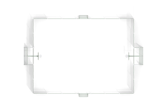 Multi-sport court - Sport Arena 5, 20.76 x 14.20 m green