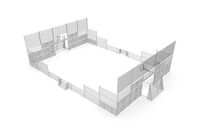 Multi-sport court - Sport Arena 5, 20.76 x 14.20 m grey