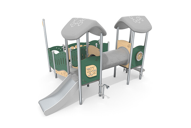 Play tower - Mini quadruple tower crawl tube