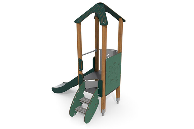 Play tower - ECO single tower balcony green