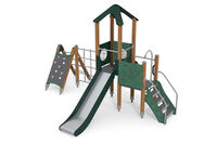 Play tower - ECO single tower climbing net green