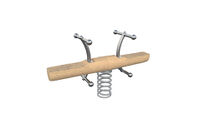 Seesaw - double spring rocker robinia stainless steel