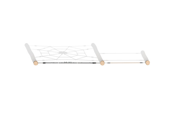 Obstacle course - Robinia Scandic with spider web climbing net