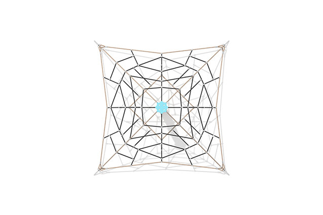 Climbing net - Robinia Scandic pyramid 2.3 m