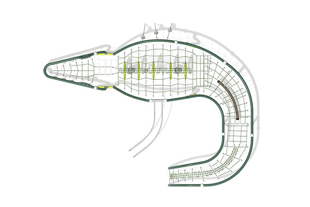 Climbing structure - Organiq crocodile