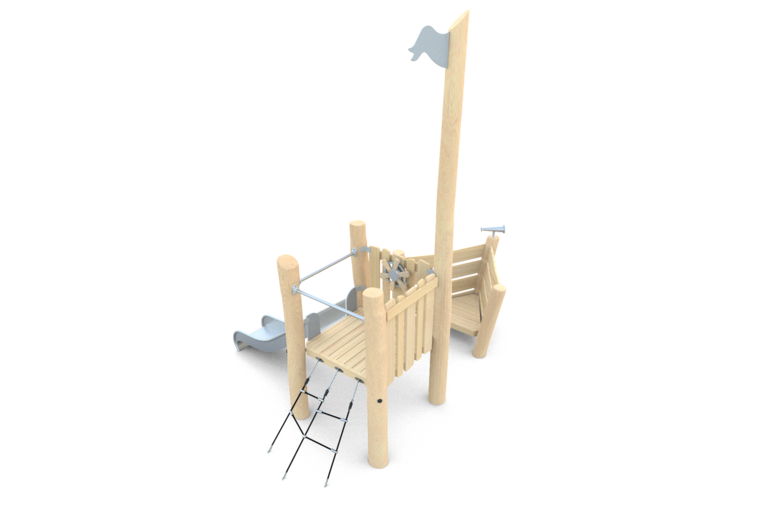 Play ship - two-part ship with tower