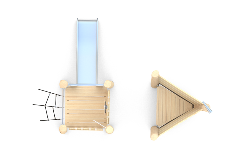 Play ship - two-part ship with tower