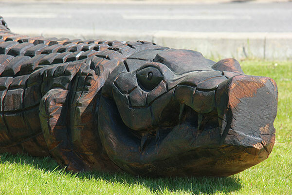 Play sculpture - crocodile